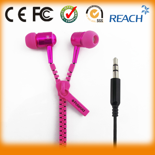 New Fashion Mobile Stereo Zipper Earphone