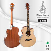 Inlay Bamboo D45 Acoustic Electric Guitar