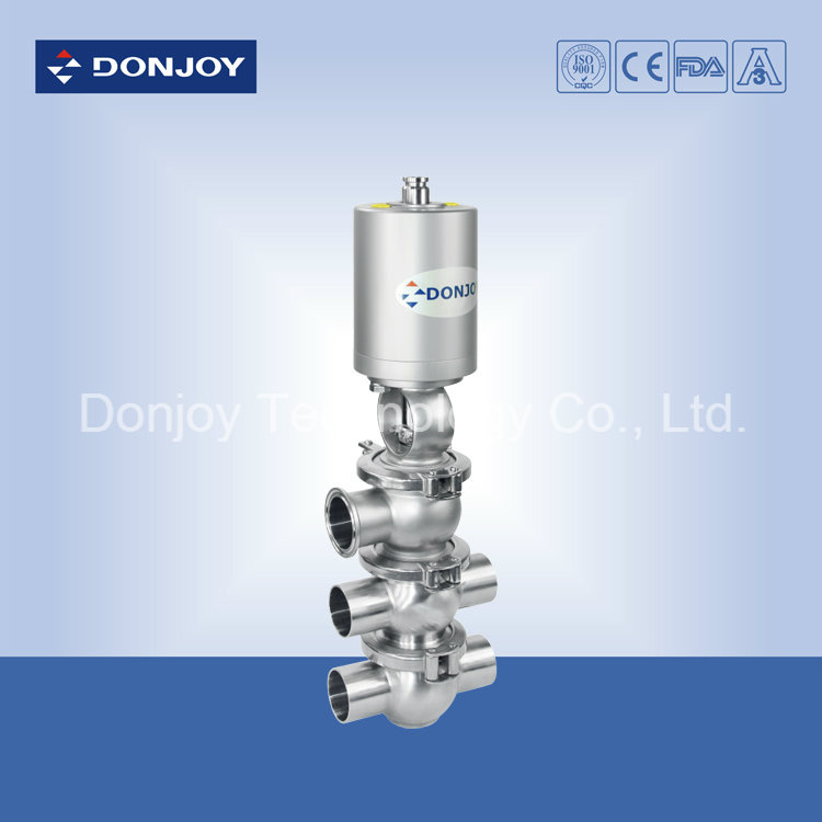 Pneumatic Divert Seat Valve for Food Industry