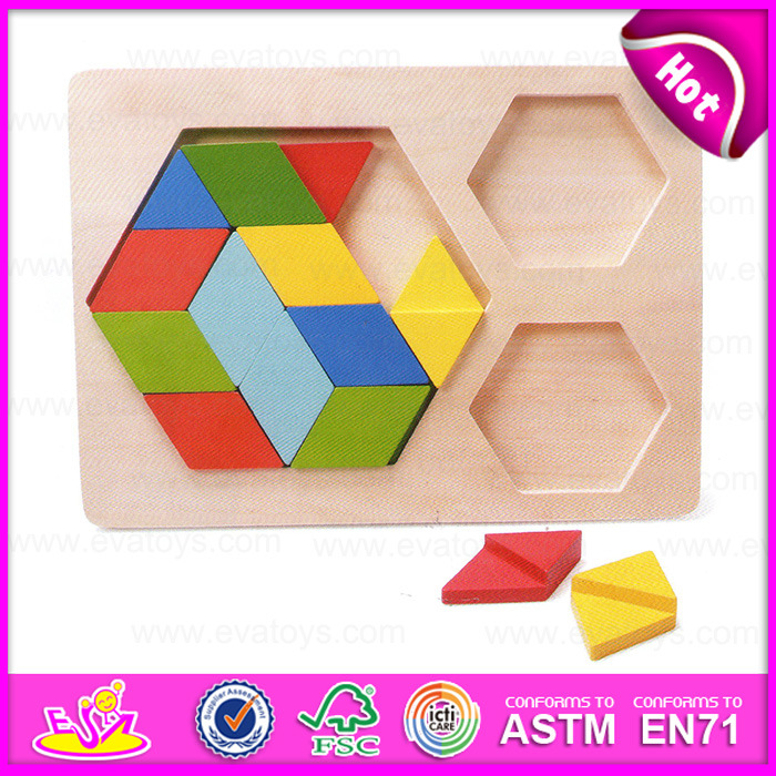 2015 Educational Kids Wooden Match Block Toy, Colorful Collection of Wooden Block Toy, Intelligence Child Cheap Block Toy W13e052