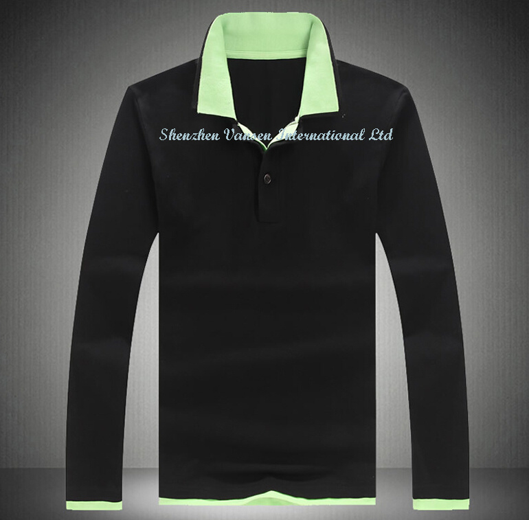 Fashion Polo T-Shirt with Long Sleeve