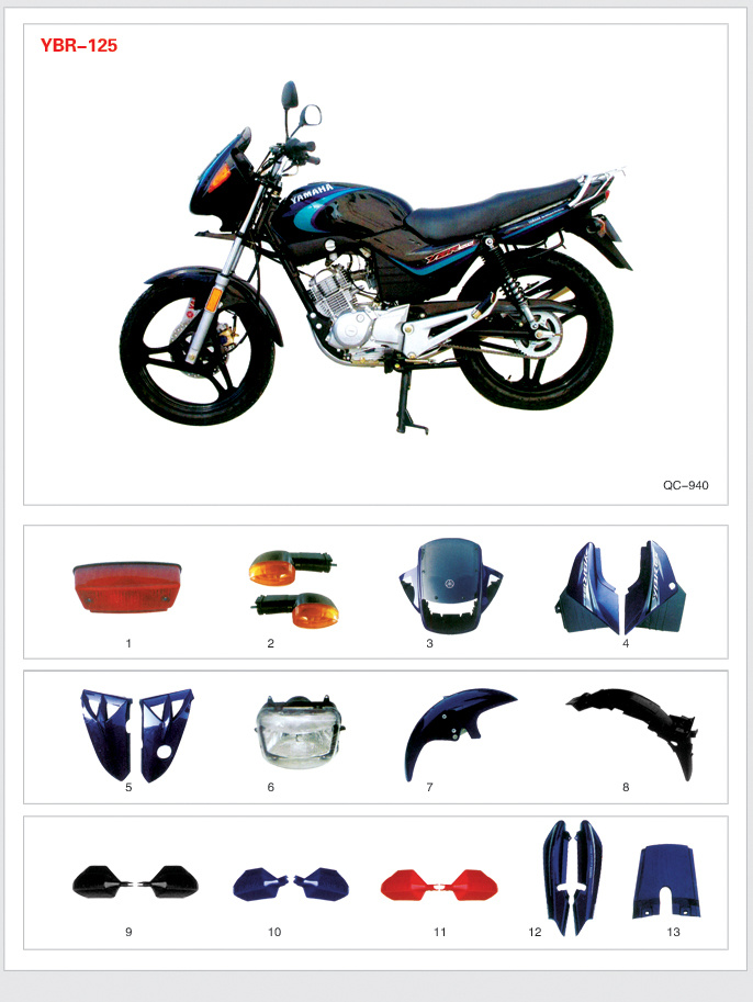 High Quality Ybr125 Motorcycle Plastic Parts