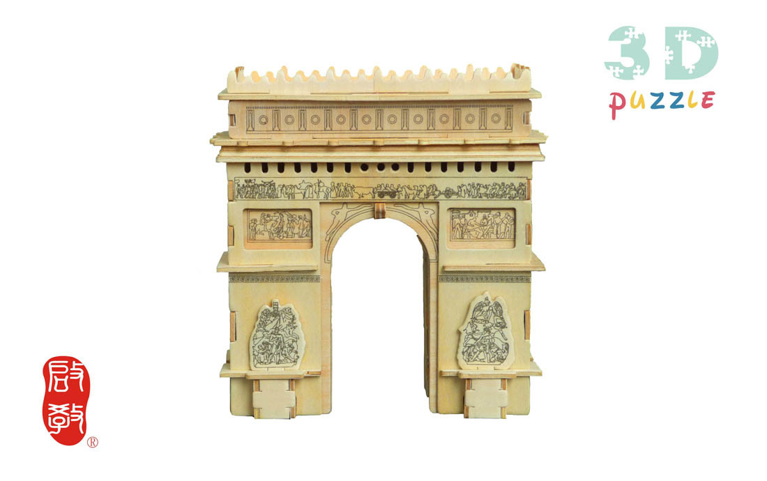 3D Wooden Puzzle Structure Model Triumphal Arch