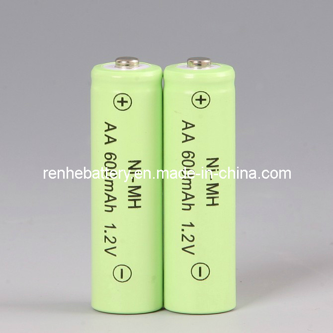 CE, RoHS Approved Ni-MH Battery (1.2V AA600mAh)