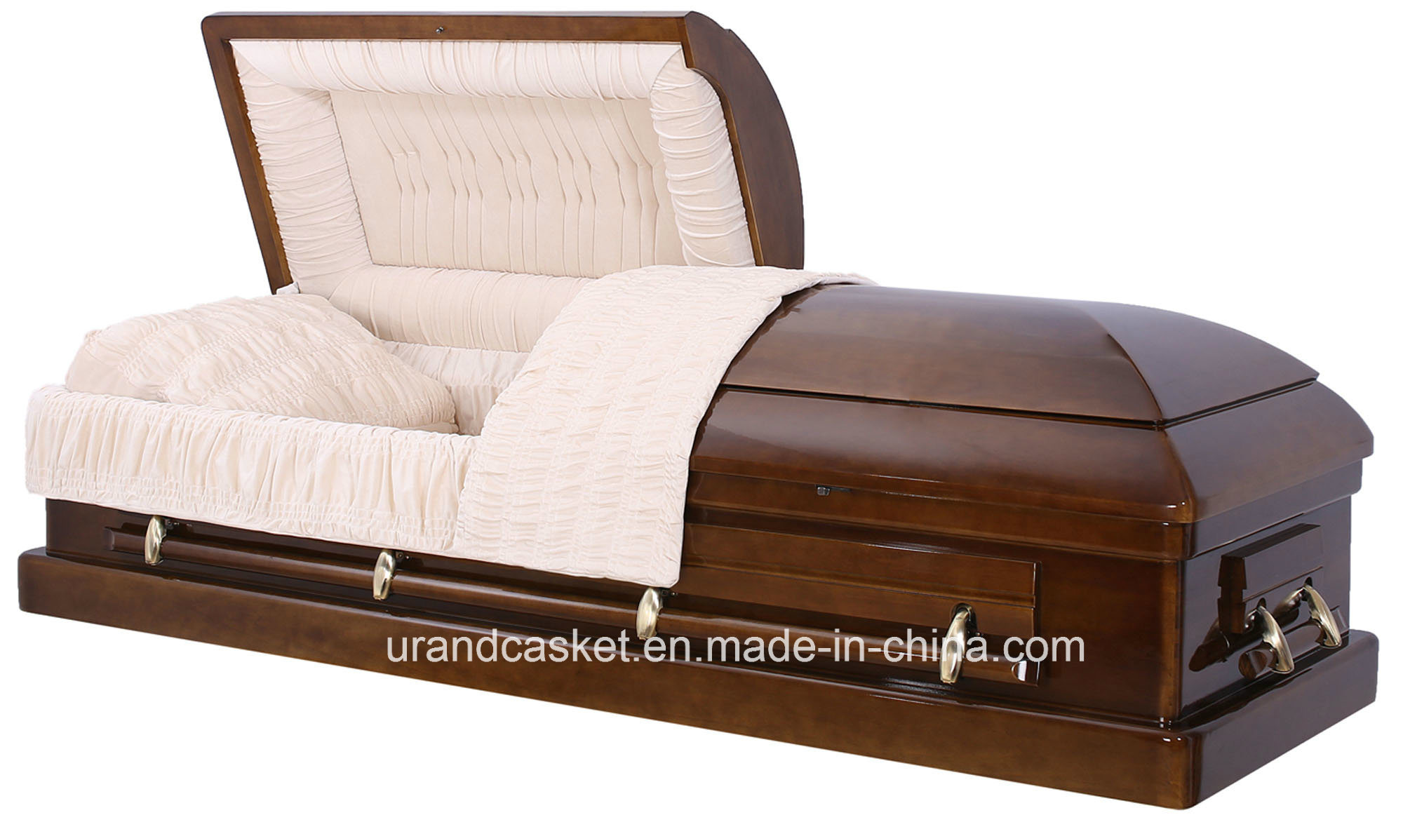 Urd-A222 Wholesale American Style Wooden Beds Casket