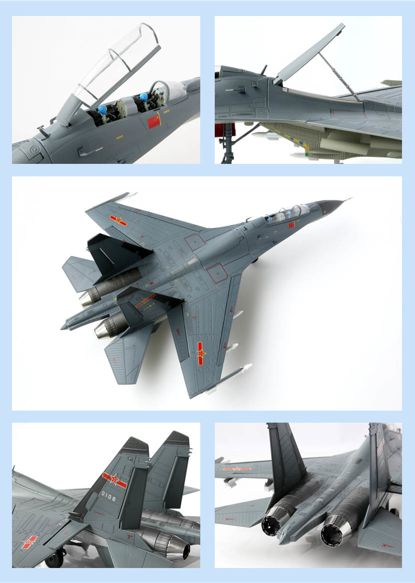 New Strike Fighter Shenyang J-16 1: 48 Scale Diecast Metal Aircraft Model