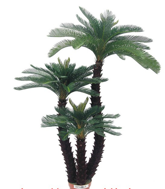 123cm Decoration Artificial Cycas Tree Bonsai (with 3 trunks)