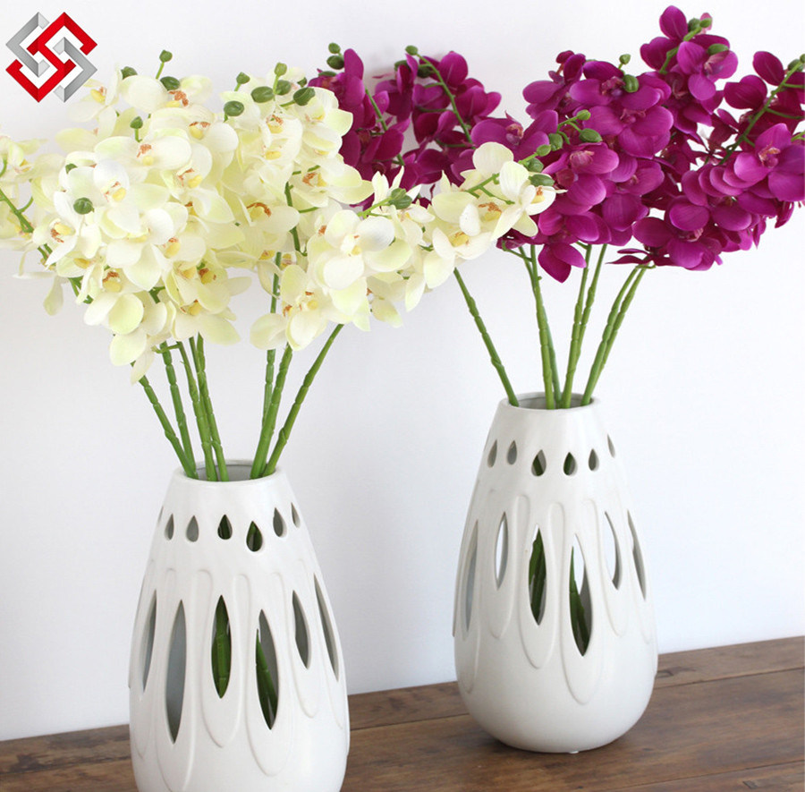 Hot Selling 2014 Artificial Home Decor DIY PU Phalaenopsis Orchid