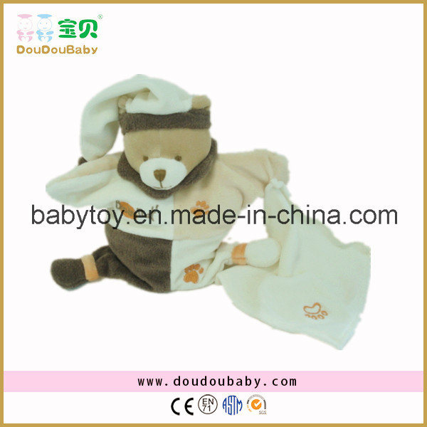 Plush Animal Bear Hand Puppet Toy with Handkerchief