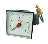 Square Boiler Gauge with Capillary (1143)