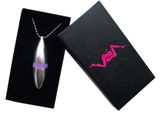 Metal Female Sex Toy Mini Massager Olive Necklace Vibrator