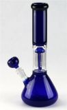 Glass Pipe Glass Smoking Pipe with 1 Perc 12 Inches High (GB-058)