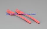 2-Piece Set Plastic Fork Tableware-Pink (Model. 1019)