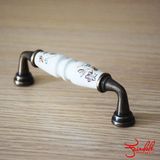 Antique Style Zinc Alloy Ceramic Furniture Pull Handle (TC010)