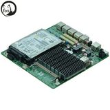 M9f_B Intel Bay Trail Celeron J1900 Motherboard, 4 LAN Fanless Mainboard, Mini Motherwith Msata, M-Pcie, DC, 6 USB, Bypass