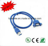 USB 3.0 Cable Male to Female Panel Mount Cable