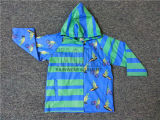 Fashion PVC Rain Jacket for School Boys