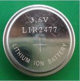 3.6V Rechargeable Lithium Button Cell Battery Lir2477