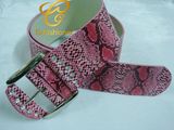 Fashion Lady Imitation Snake Skin PU Belt