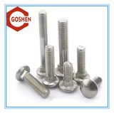 Ss304 DIN603 Carriage Bolt / Mushroom Head Square Neck Bolts