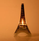 Eiffel Tower Glassware Candle Holder for Decoration
