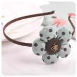 Polka DOT Cotton Filling Fower Hairband Girls Floral Headband Hair Accessories for Kids