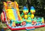 PVC Inflatable Slide Inflatable Trampoline Complexes Vitamin C Fruit Theme