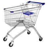 Zinc Plated Supermarkt Shopping Trolley Cart for Sale