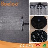 8 Inch Round Brass Shower Head Matte Black Bathroom Top Shower Head