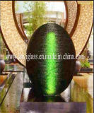 Unique Design Green Glass Sculpture for Decoration