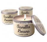 Vanilla Beans Scented Candle in Tin