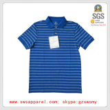 Custom Men's Stripe Leisure Cotton Polo Shirt