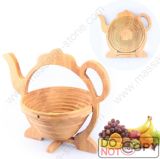 Folding Animal Shape Bamboo Basket for Fruit Baskets