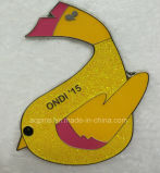 Metal Customized Souvenir Pin Badge with Glitter Badge (badge-059)