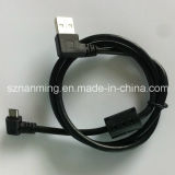 90 Degree Angled Micro USB Male to USB 2.0 Male Data Charge Cable