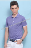 100% Mercerized Cotton Short Sleeves Simple Style Men's Polo Shirt/Polotee/Polo T-Shirt