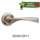 Popular&Comfortable Design Zinc Door Lever Handle on Rose