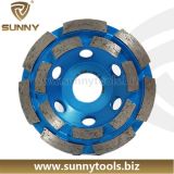 Sintered Diamond Double Row Cup Wheel for Grinding