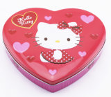 Hello Kitty Heart Shape Wedding Tin Box