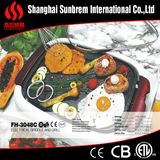 Flat Heating Removable Plate Non Stick Coating Frying Pans