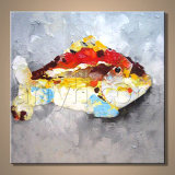 Modern Handmade Fish Canvas Painting