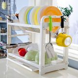 Jiayouxifu 2-Tie Kitchen Plates Bowl Storage Rack Jyc-1501