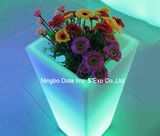 Indoor&Outdoor PE Waterproof Colorful LED Planters& Flowerpots