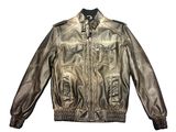 Men's Winter Wear PU Jacket with Garment Dying