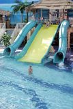 Water Park Pool Spiral Slides