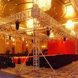 Assemble Movable Aluminum DJ Table Outdoor Big Concert Music Aluminum Spigot Global Audio LED Screen Truss