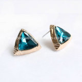 Jewelry Gold Plated with Glass Stud Earrings for Women