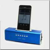 Aluminum Multi-Function Docking Speaker for iPhone/iPod, Music Angle Portable Mini Speakers, Docking Speaker