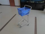 Metal Supermarket Wire Basket Trolley