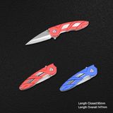 Folding Knife with Anodized Aluminum Handle (#3829)